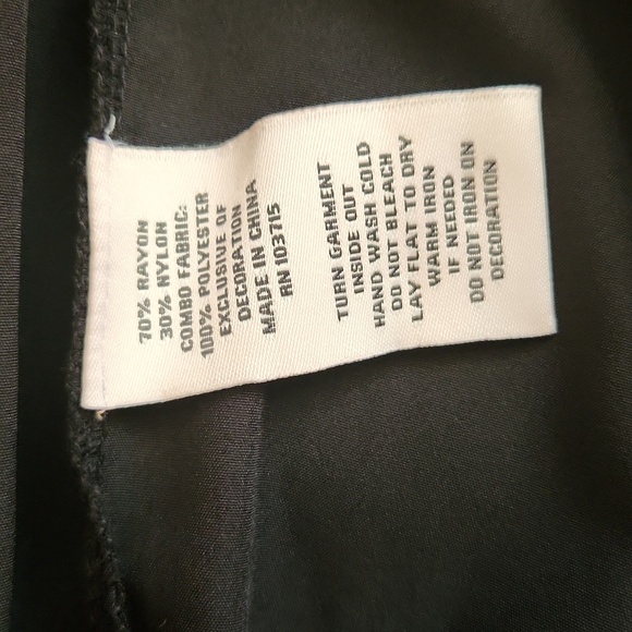 Nannette Black Midi Tiered Dress with White Lace Collar sz XL - Picture 11 of 11